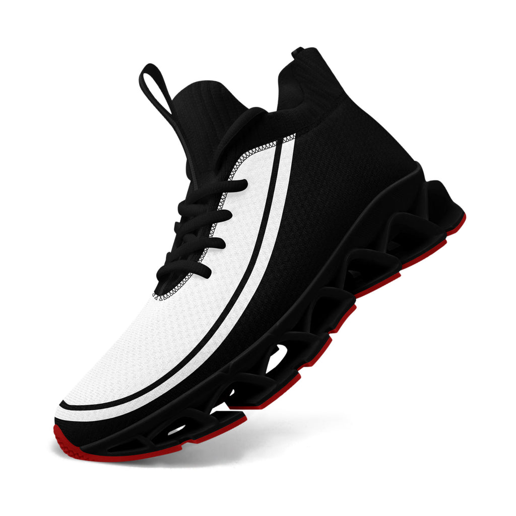 Custom Black White Maxsoul Shoes Personalized Sneaker FN030XD-D020388-8