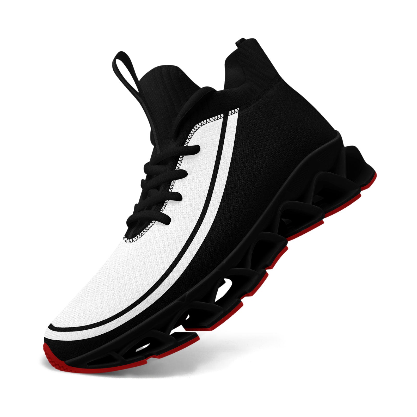 Custom Black White Maxsoul Shoes Personalized Sneaker FN030XD-D020388-8