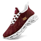 Custom Qatar 2026 World Cup Sneakers DIY Country Flag Running Shoes Lightweight Sport Shoes Gift for Football Fans Personalized Team Name and Logo FN003XD-F020030-5