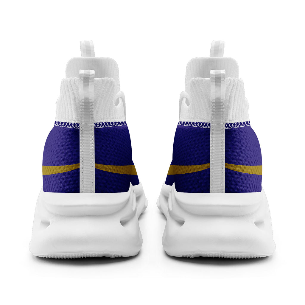 Custom Purple Baltimore Football Jersey and Sports Shoes Combo Offer Personalized Combo ZH-D025008-4