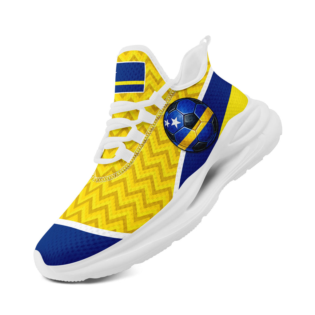 Custom Curaçao 2026 World Cup Sneakers DIY Country Flag Running Shoes Lightweight Sport Shoes Gift for Football Fans Personalized Team Name and Logo FN079-F009087-1
