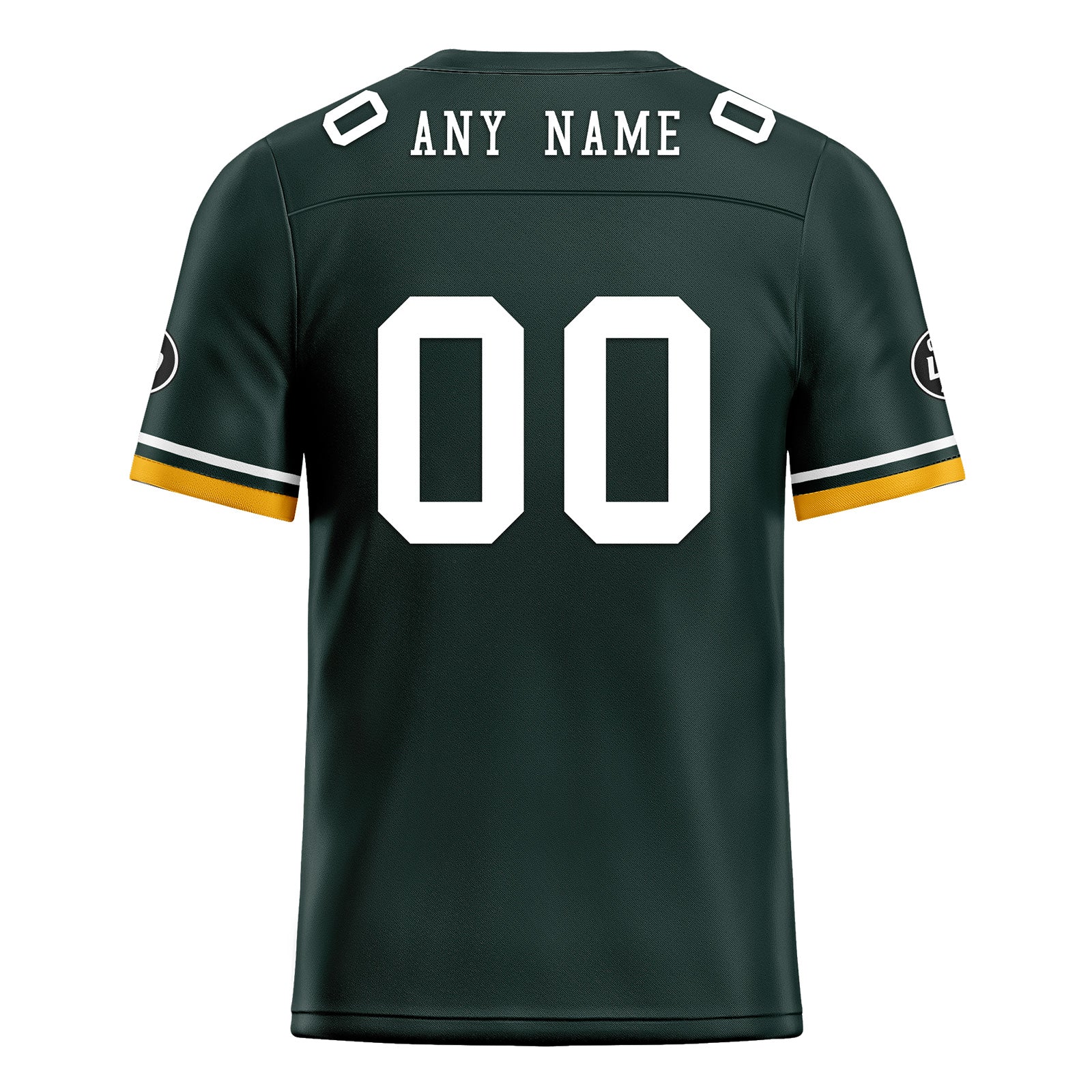 Custom Green Green Bay Personalized Authentic Football Jersey FBJ02-D020263-13
