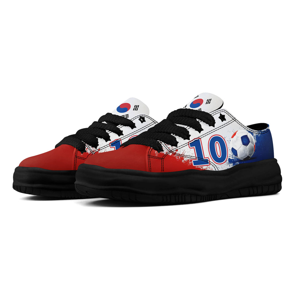 Custom South Korea 2026 World Cup Sneakers DIY Country Flag Running Shoes Lightweight Sport Shoes Gift for Football Fans Personalized Team Name and Logo FN038-F009095-4
