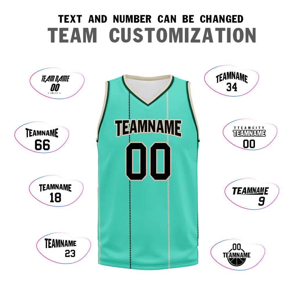 Custom Mint Green Black City Edition Personalized Sports Uniform Authentic Basketball Jersey BBJ01-D06101-4