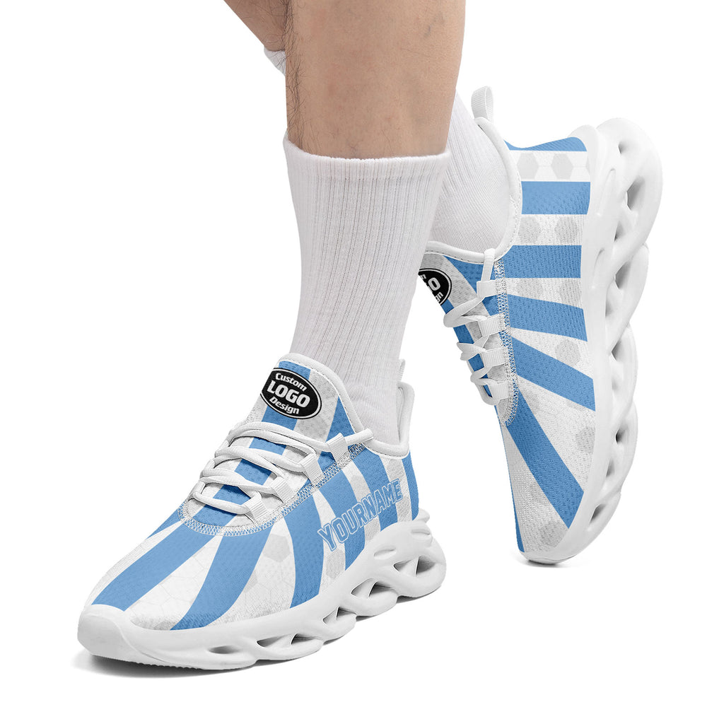 Custom 2026 World Cup Argentina Sneakers DIY Country Flag Running Shoes Lightweight Sport Shoes Gift for Football Fans Personalized Team Name and Logo FN003-F027086-2