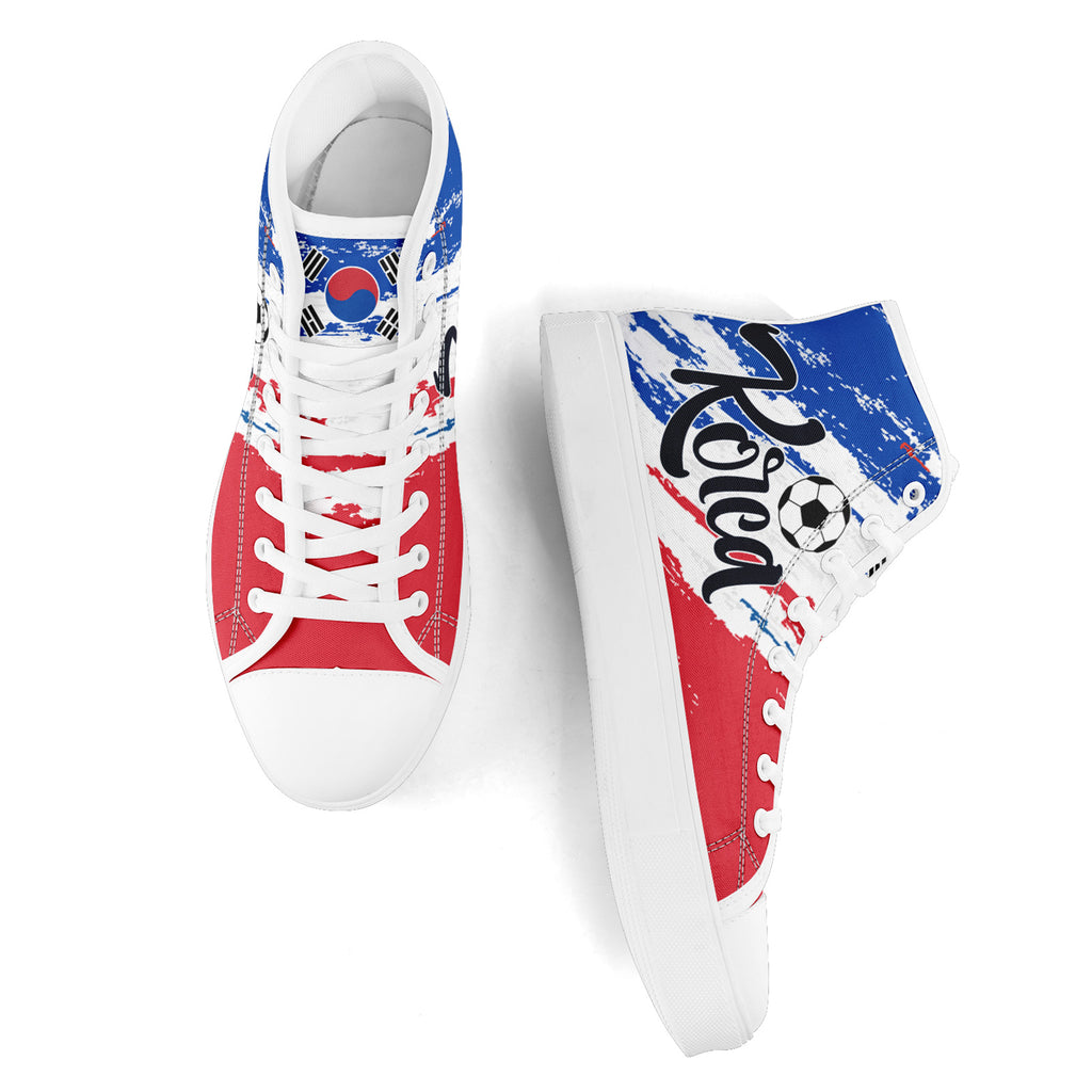 Custom South Korea 2026 World Cup Sneakers DIY Country Flag Running Shoes Lightweight Sport Shoes Gift for Football Fans Personalized Team Name and Logo FN024-F009070-2