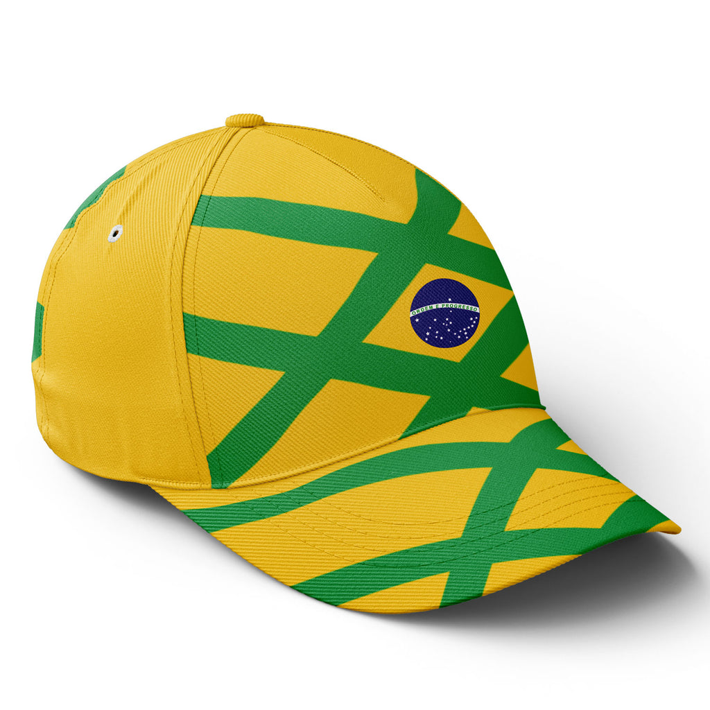 Personalized 2026 Brazil Soccer Fan Hat - Add Your Name & Design Custom 2026 Football Tournament Hat YW061-F027074-4
