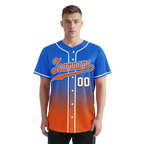 Custom Blue Orange Fade Fashion Personalized Authentic Baseball Jersey BSBJ01-D0a70b7