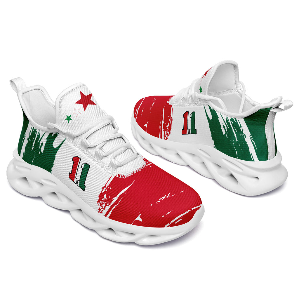 Custom 2026 World Cup Mexico Sneakers DIY Country Flag Running Shoes Lightweight Sport Shoes Gift for Football Fans Personalized Team Name and Logo FN003-F023078-9