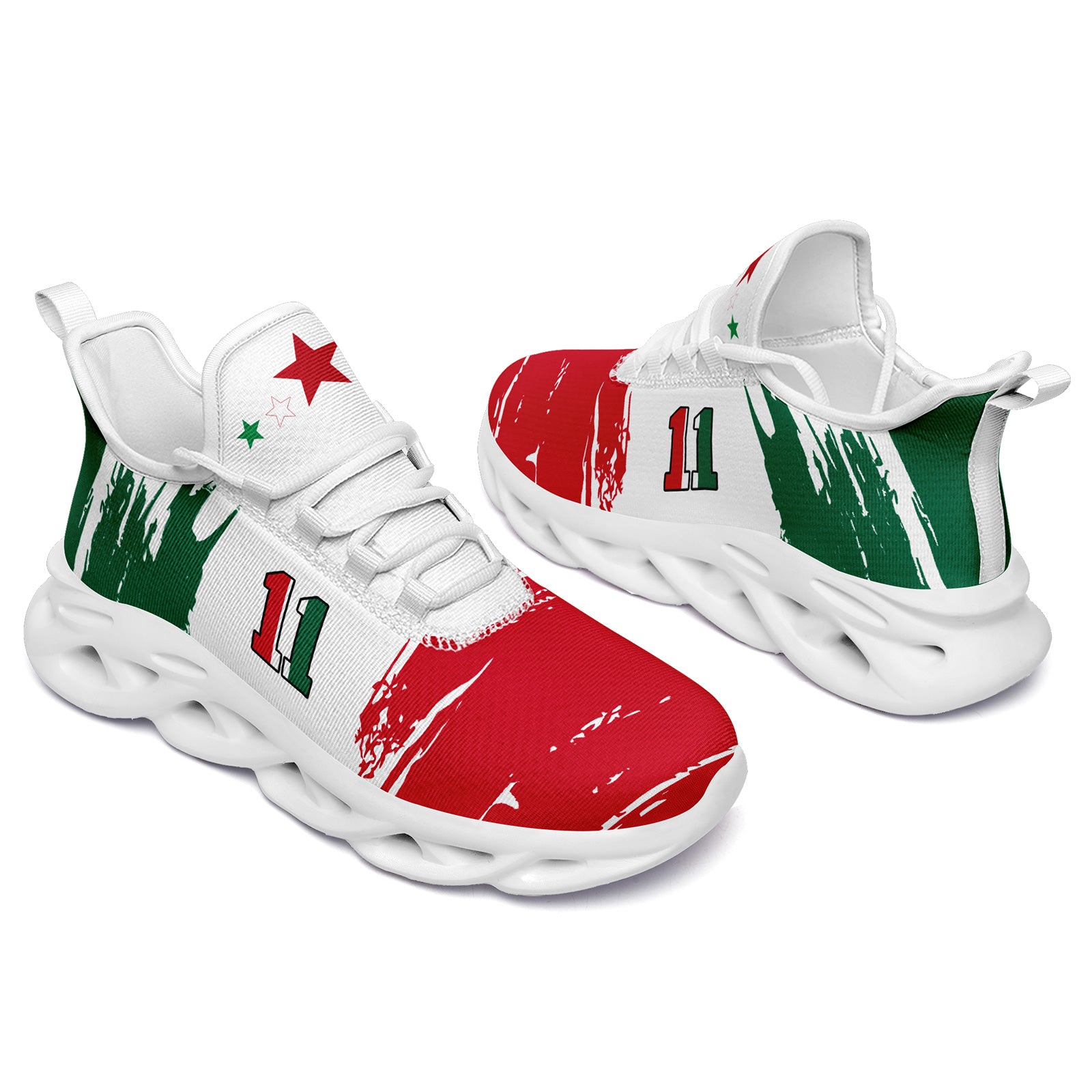 Custom 2026 World Cup Mexico Sneakers DIY Country Flag Running Shoes Lightweight Sport Shoes Gift for Football Fans Personalized Team Name and Logo FN003-F023078-9