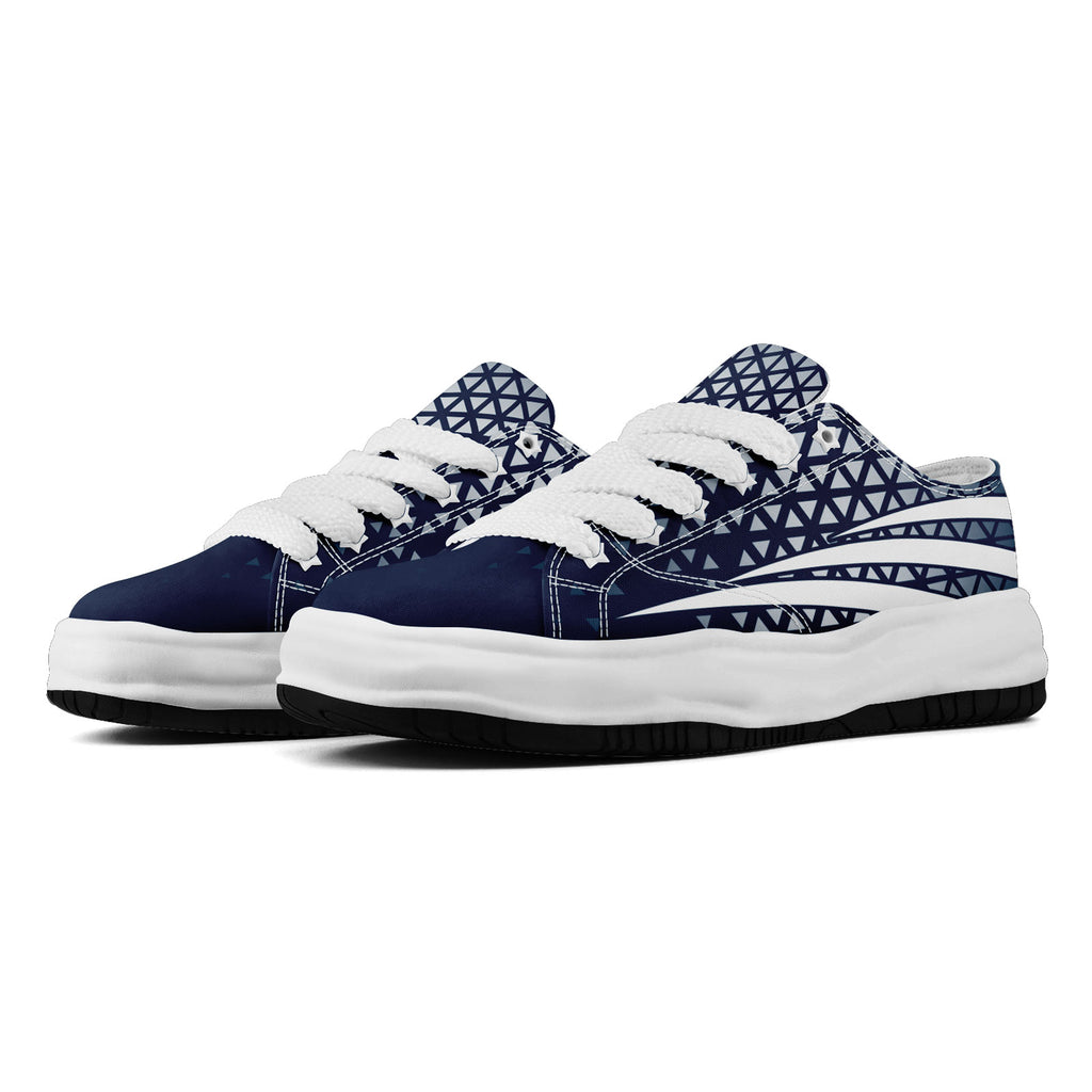 Custom Blue White Texas Football Jersey and Sports Shoes Combo Offer Personalized Combo ZH-D023031-9