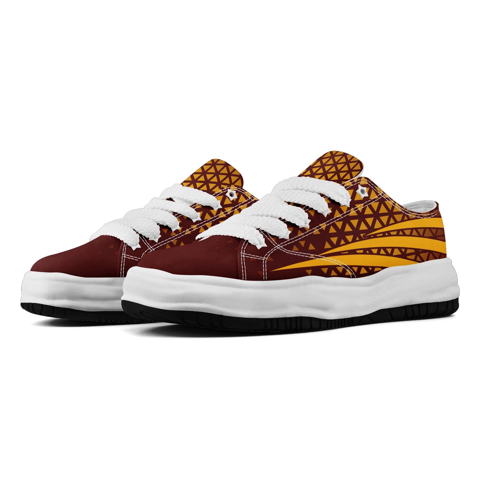 Custom Deep Red White Washington Shoes Personalized Sneaker FN038-D023003-31 Custom Online