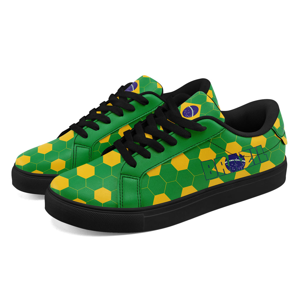 Custom 2026 World Cup Brazil Sneakers DIY Country Flag Running Shoes Lightweight Sport Shoes Gift for Football Fans Personalized Team Name and Logo FN023-F027052-5