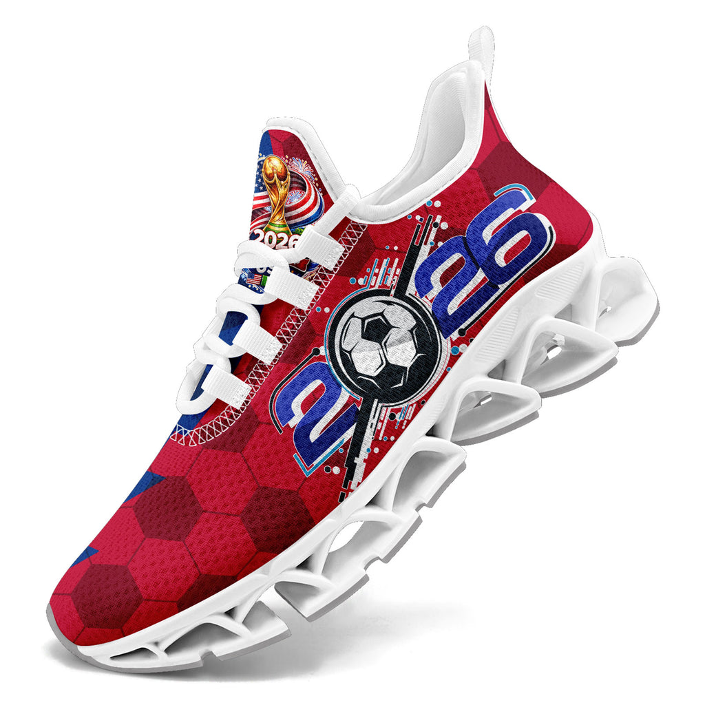 Custom United States 2026 World Cup Sneakers DIY Country Flag Running Shoes Lightweight Sport Shoes Gift for Football Fans Personalized Team Name and Logo FN003XD-F028038-4