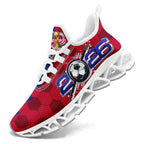 Custom United States 2026 World Cup Sneakers DIY Country Flag Running Shoes Lightweight Sport Shoes Gift for Football Fans Personalized Team Name and Logo FN003XD-F028038-4