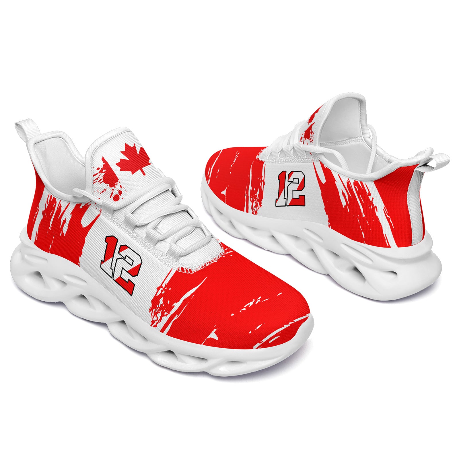 Custom 2026 World Cup Canada Sneakers DIY Country Flag Running Shoes Lightweight Sport Shoes Gift for Football Fans Personalized Team Name and Logo FN003-F023079-5