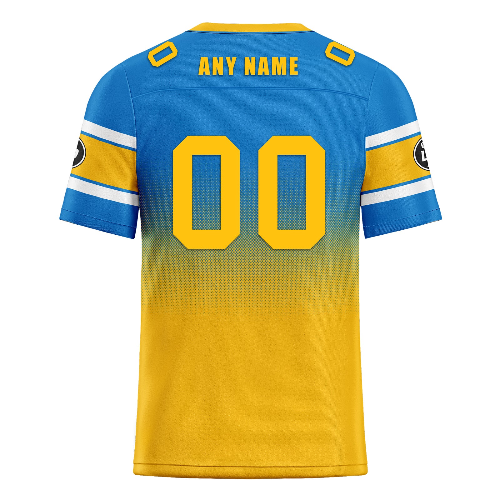 Custom Blue Yellow Los Angeles Football Jersey and Hat Combo Offer Personalized Combo ZH-D020326-22