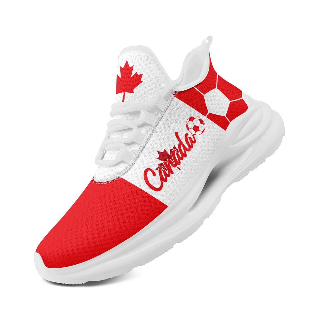 Custom 2026 World Cup Canada Sneakers DIY Country Flag Running Shoes Lightweight Sport Shoes Gift for Football Fans Personalized Team Name and Logo FN079-F023063-2