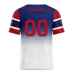 Custom Blue White New York Personalized Authentic Football Jersey FBJ02-D020249-21