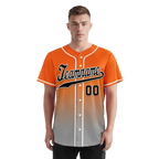 Custom Orange Grey Fade Fashion Personalized Authentic Baseball Jersey BSBJ01-D0a70ec
