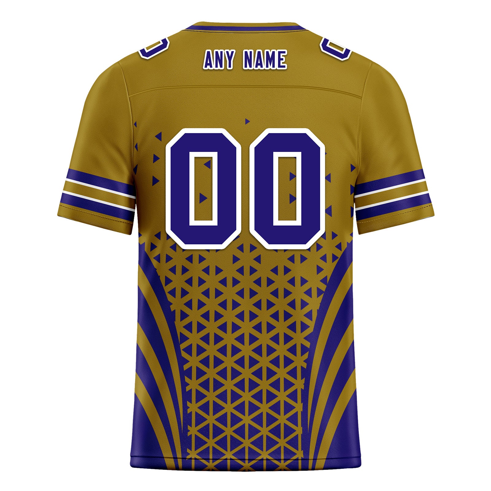 Custom Blue Yellow Maryland Football Jersey and Sports Shoes Combo Offer Personalized Combo ZH-D023031-2