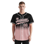 Custom Black Pink Fade Fashion Personalized Authentic Baseball Jersey BSBJ01-D0a70d9