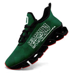 Custom Saudi Arabia 2026 World Cup Sneakers DIY Country Flag Running Shoes Lightweight Sport Shoes Gift for Football Fans Personalized Team Name and Logo FN003XD-F009100-1