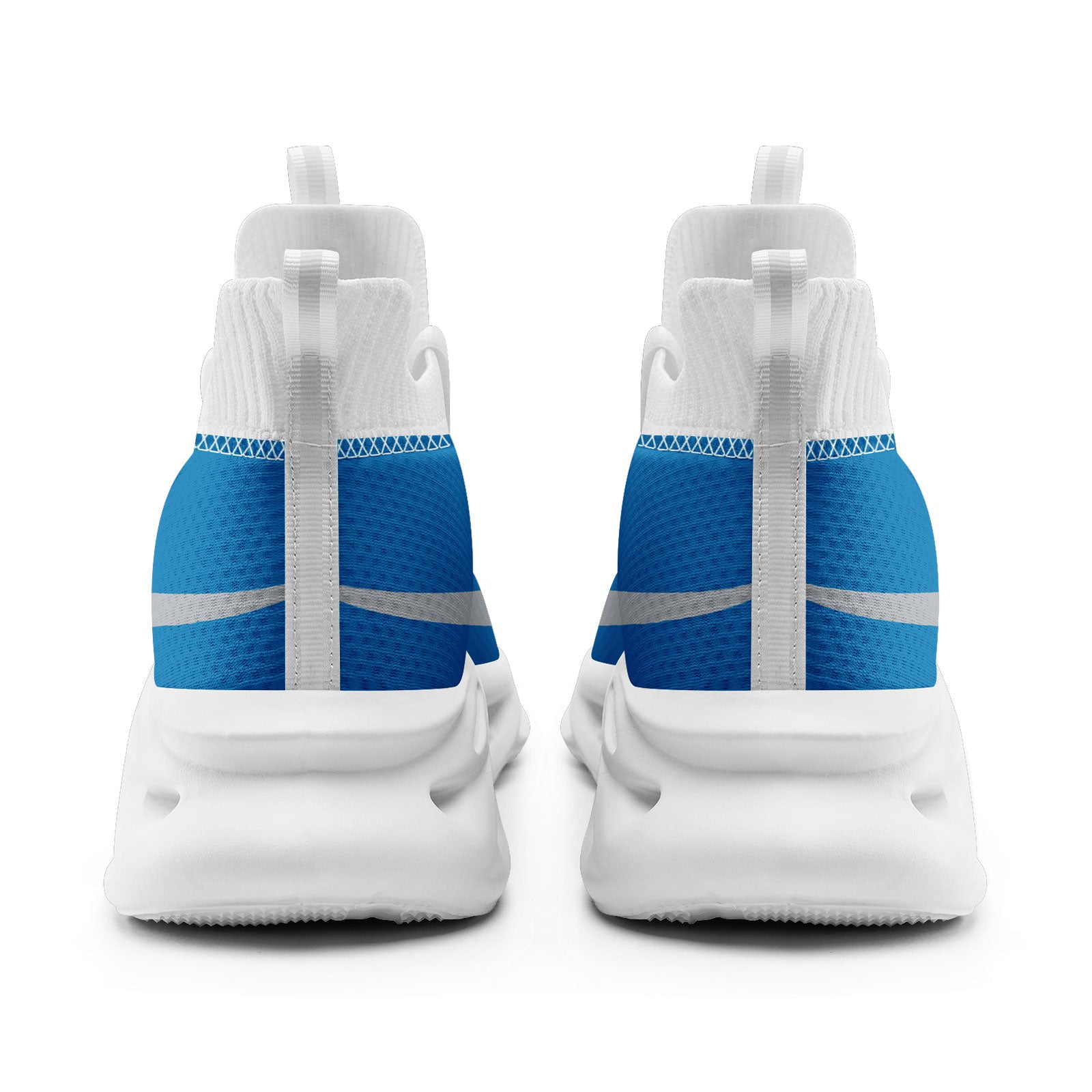 Custom Blue Detroit Football Jersey and Sports Shoes Combo Offer Personalized Combo ZH-D025008-9
