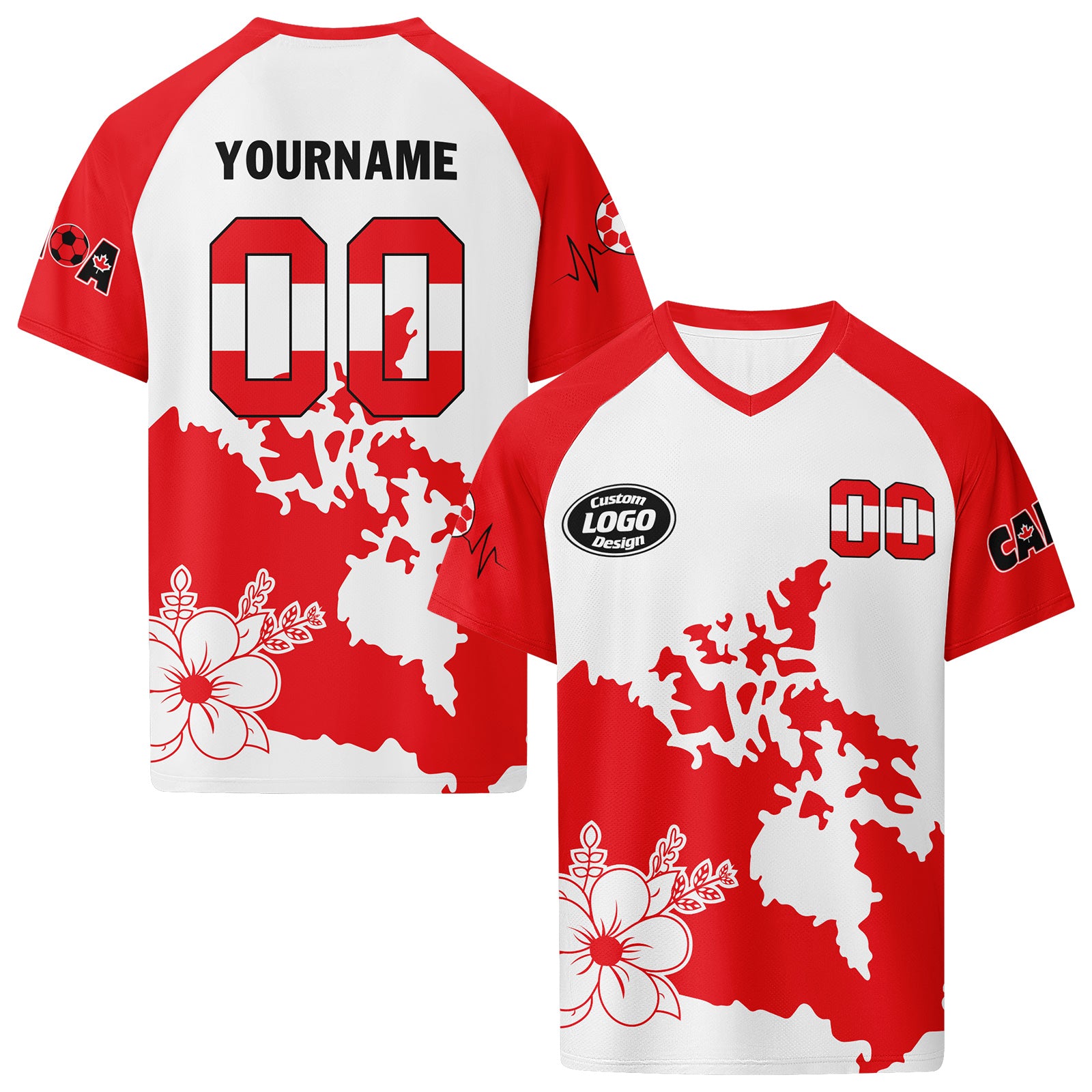 Custom Canada 2026 World Cup Football Shirt Customized Soccer Jersey for Fans Add Your Name & Number FZ190-F023094-5