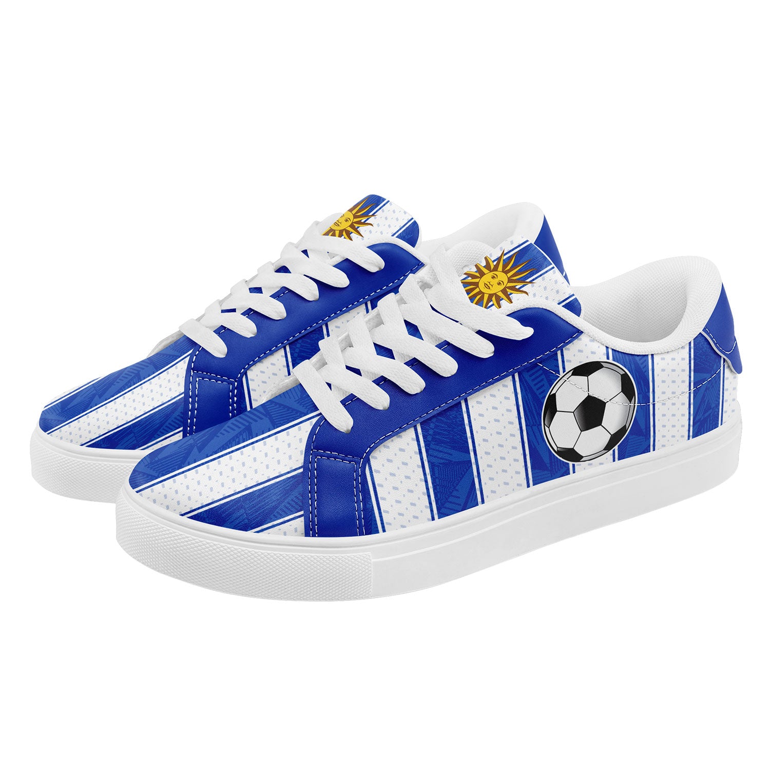 Custom Uruguay 2026 World Cup Sneakers DIY Country Flag Running Shoes Lightweight Sport Shoes Gift for Football Fans Personalized Team Name and Logo FN023-F009096-3