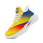 Custom Ecuador 2026 World Cup Sneakers DIY Country Flag Running Shoes Lightweight Sport Shoes Gift for Football Fans Personalized Team Name and Logo FN079-F009088-3