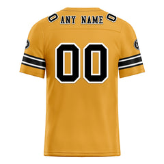 Custom Yellow Pittsburgh Personalized Authentic Football Jersey FBJ02-D020256-18