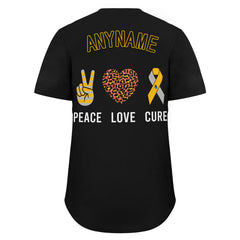 Custom Black World Cancer Day Personalized Authentic Baseball Jersey BSBJ01-E06020-18