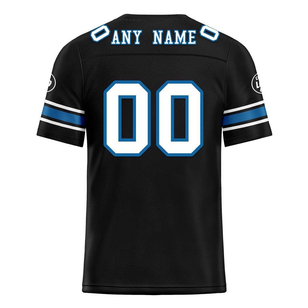 Custom Black Carolina Personalized Authentic Football Jersey FBJ02-D020256-3