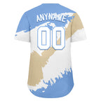 Custom Light Blue White Cream Argentina Flag Personalized Authentic Baseball Jersey BSBJ01-E06022-6