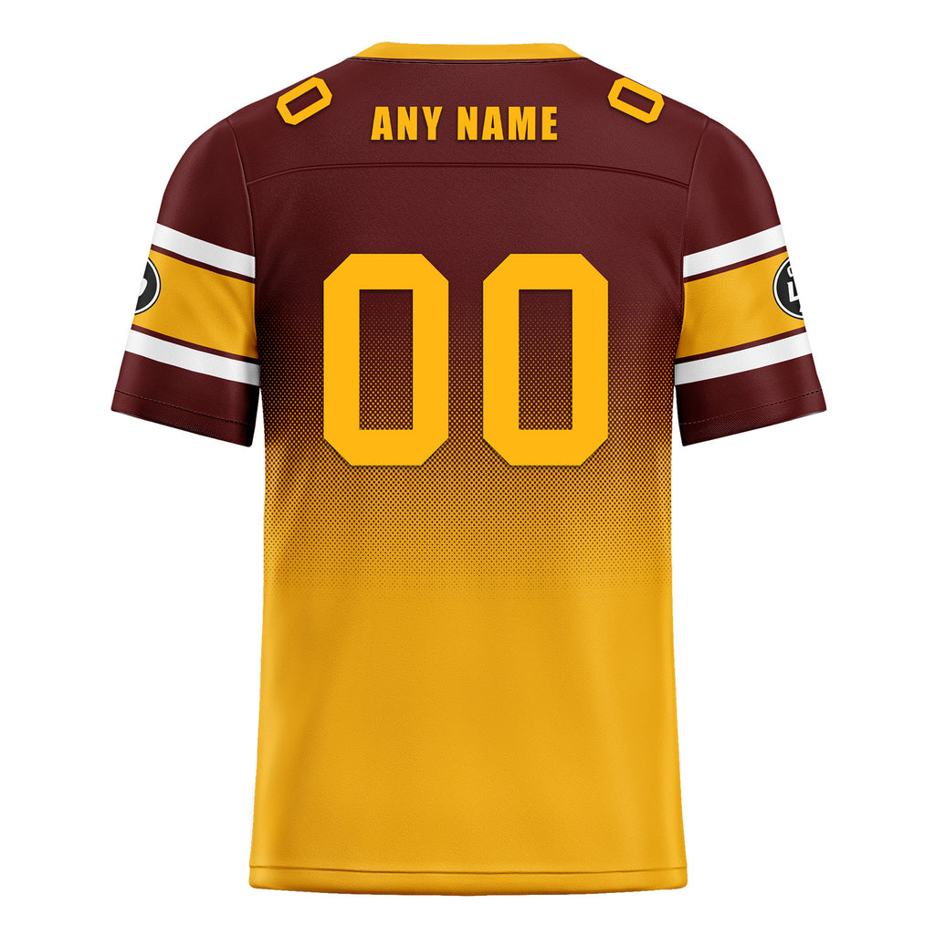 Custom Red Yellow Washington Football Jersey and Hat Combo Offer Personalized Combo ZH-D020326-31