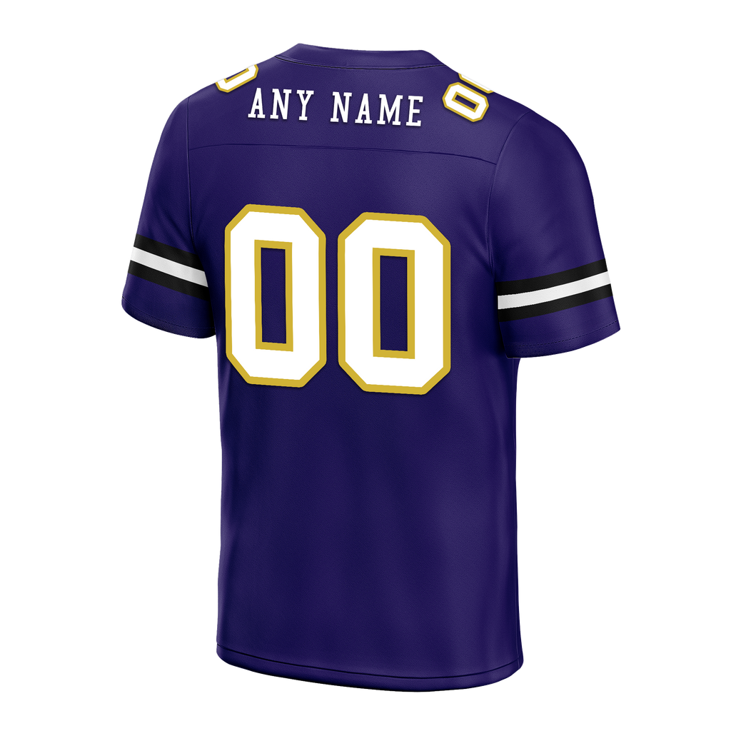 Custom Purple Classic Style Personalized Authentic Football Jersey FBJ02-bd0a70cb