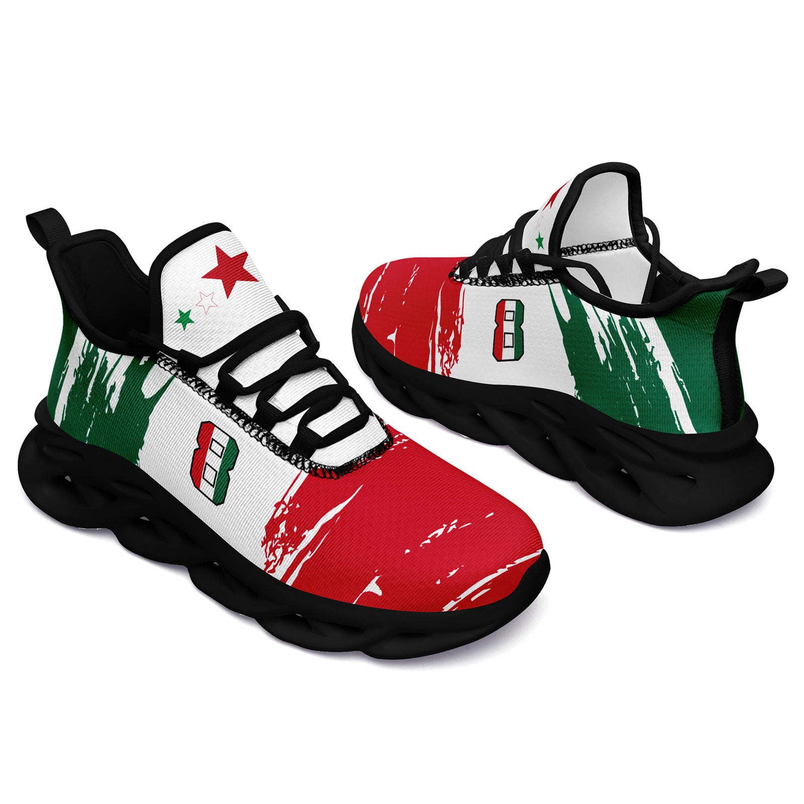 Custom 2026 World Cup Mexico Sneakers DIY Country Flag Running Shoes Lightweight Sport Shoes Gift for Football Fans Personalized Team Name and Logo FN003-F023078-3