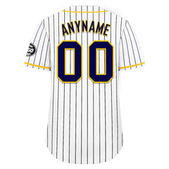 Custom Stripe Fashion Personalized Authentic Baseball Jersey BSBJ01-E025078-13