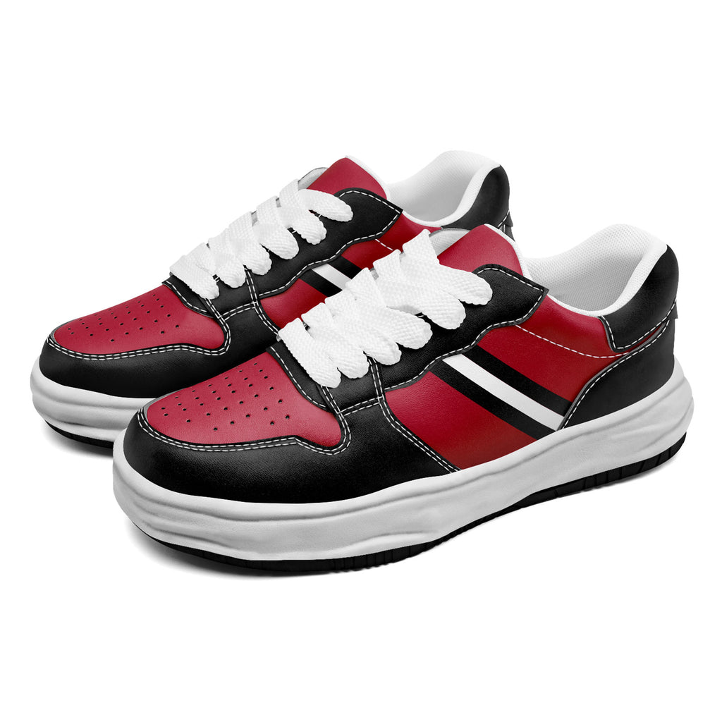 Custom Red Black Atlanta Shoes Personalized Sneaker FN032-D020389-3