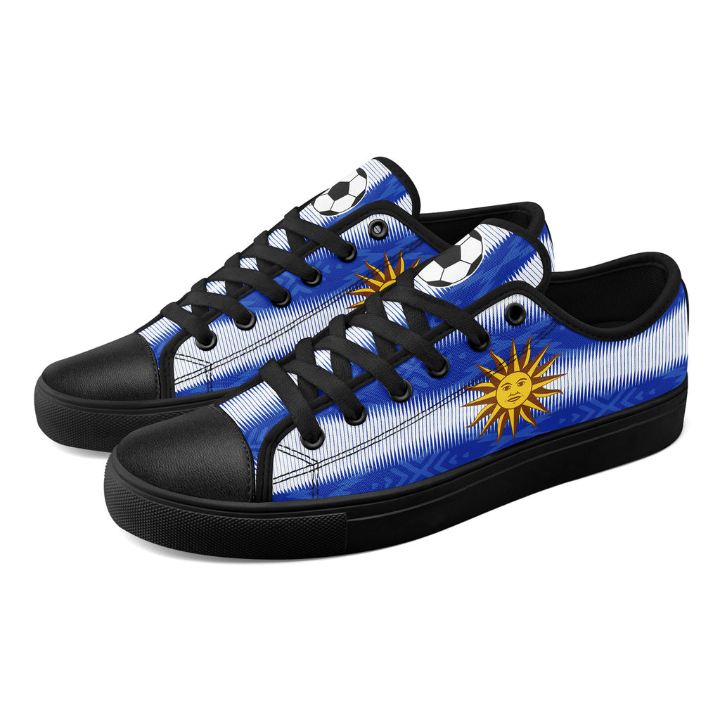 Custom Uruguay 2026 World Cup Sneakers DIY Country Flag Running Shoes Lightweight Sport Shoes Gift for Football Fans Personalized Team Name and Logo FN027-F009107-1