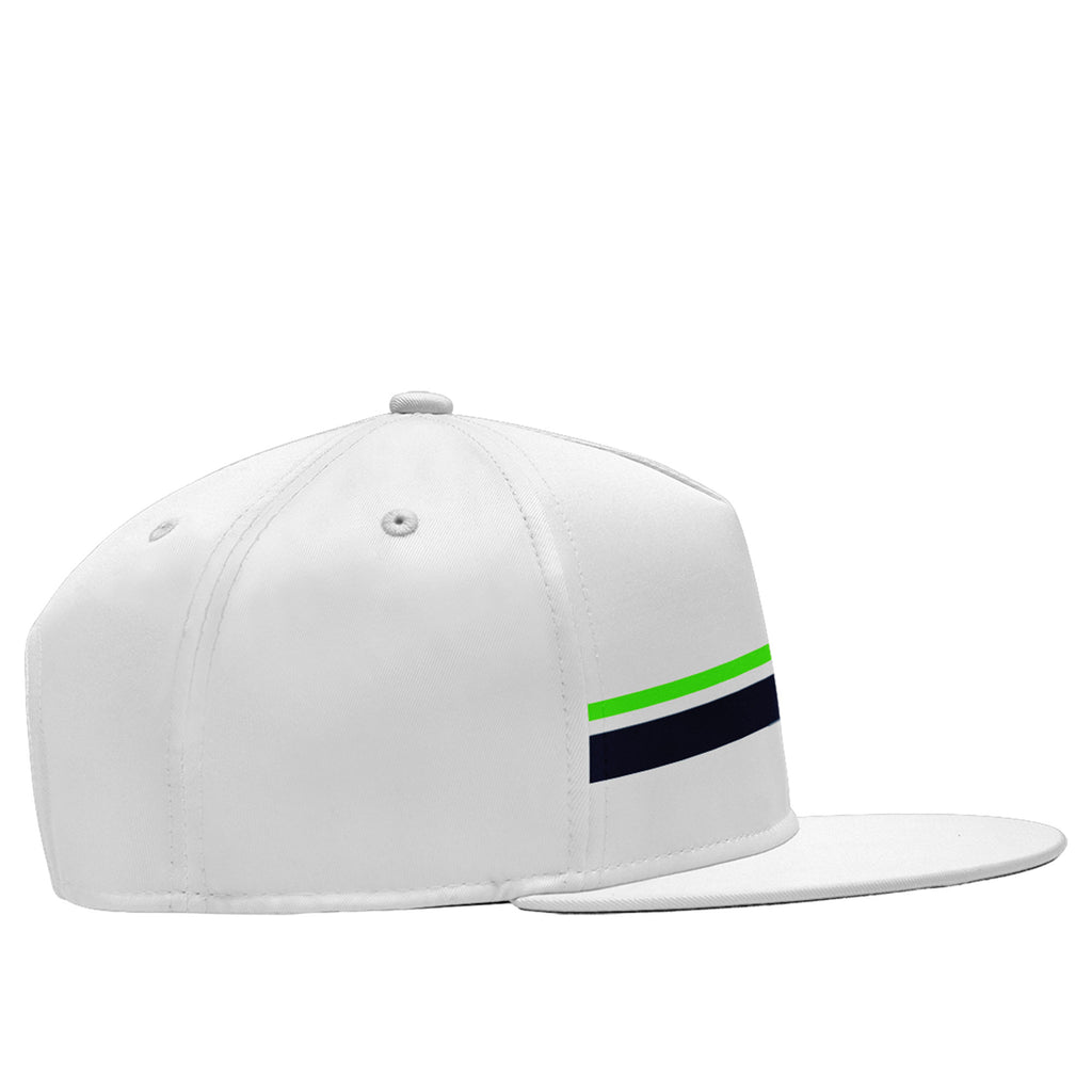 Custom White Seattle Hat Sport Design Cap Stitched Adjustable Personalized PR067B-D020262-27