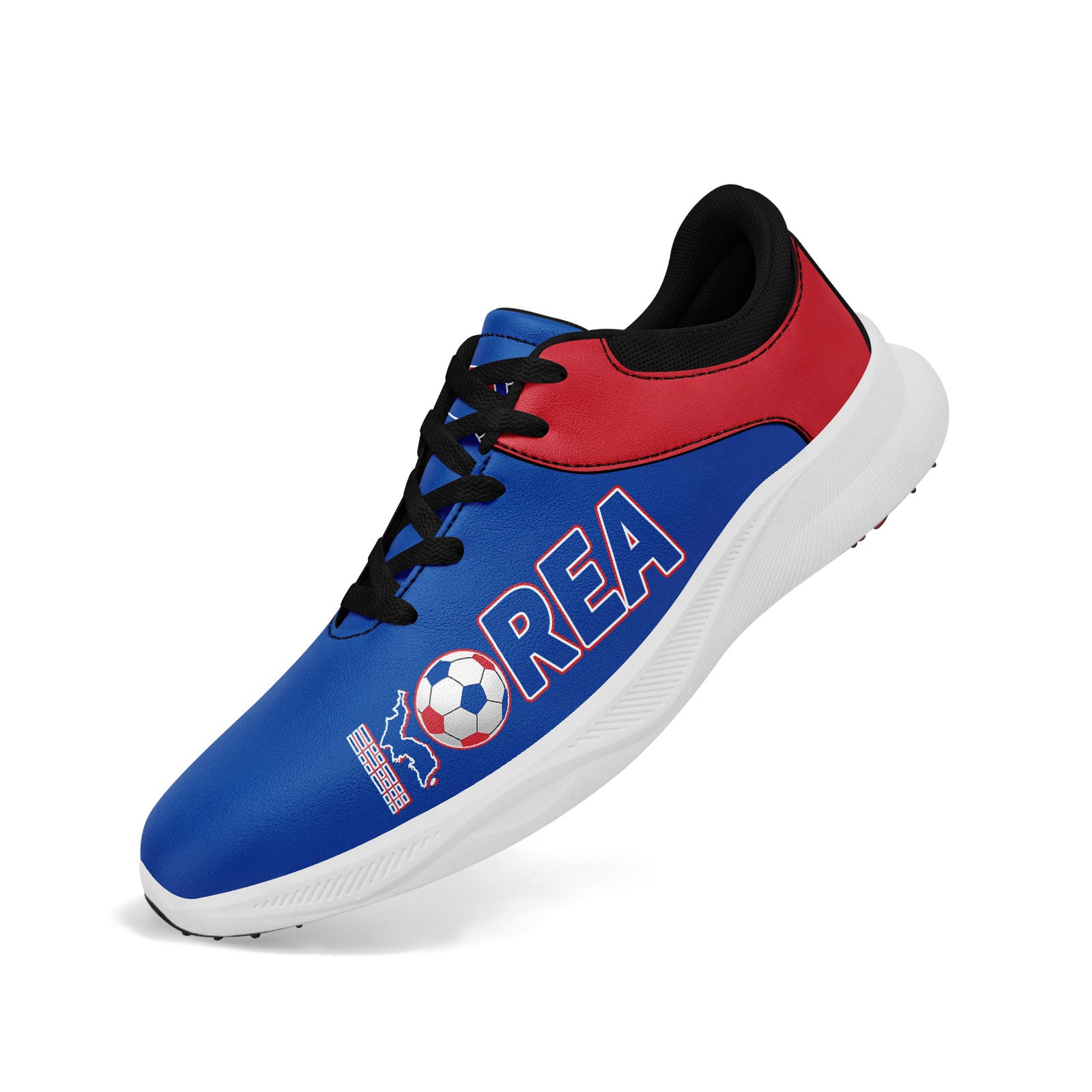 Custom South Korea 2026 World Cup Sneakers DIY Country Flag Running Shoes Lightweight Sport Shoes Gift for Football Fans Personalized Team Name and Logo FN062-F009110-1