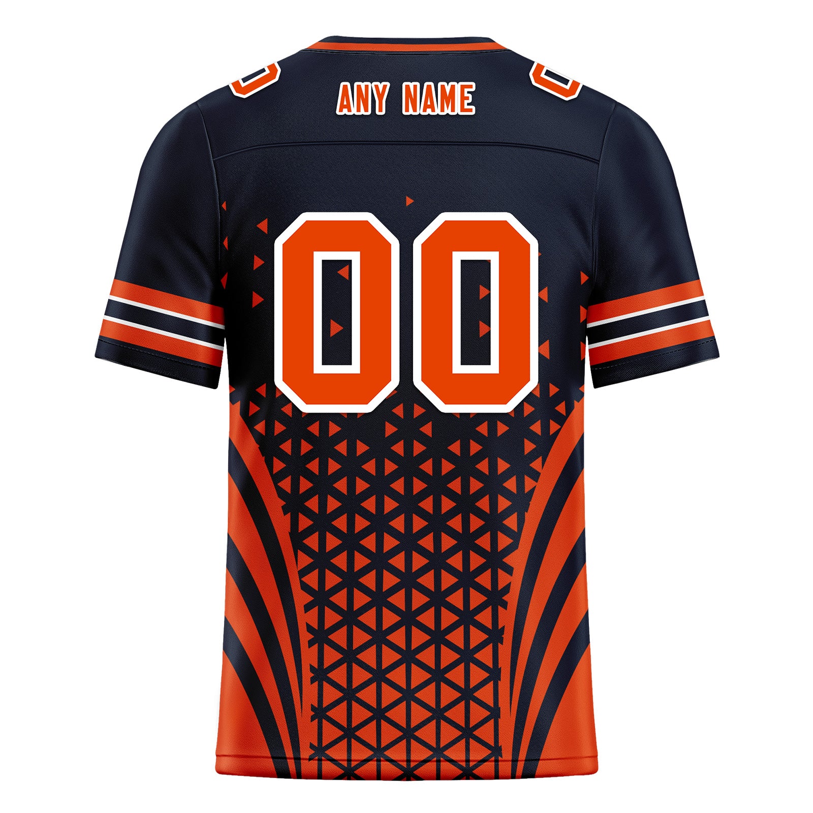 Custom Black Orange Illinois Personalized Authentic Football Jersey FBJ02-D023033-7