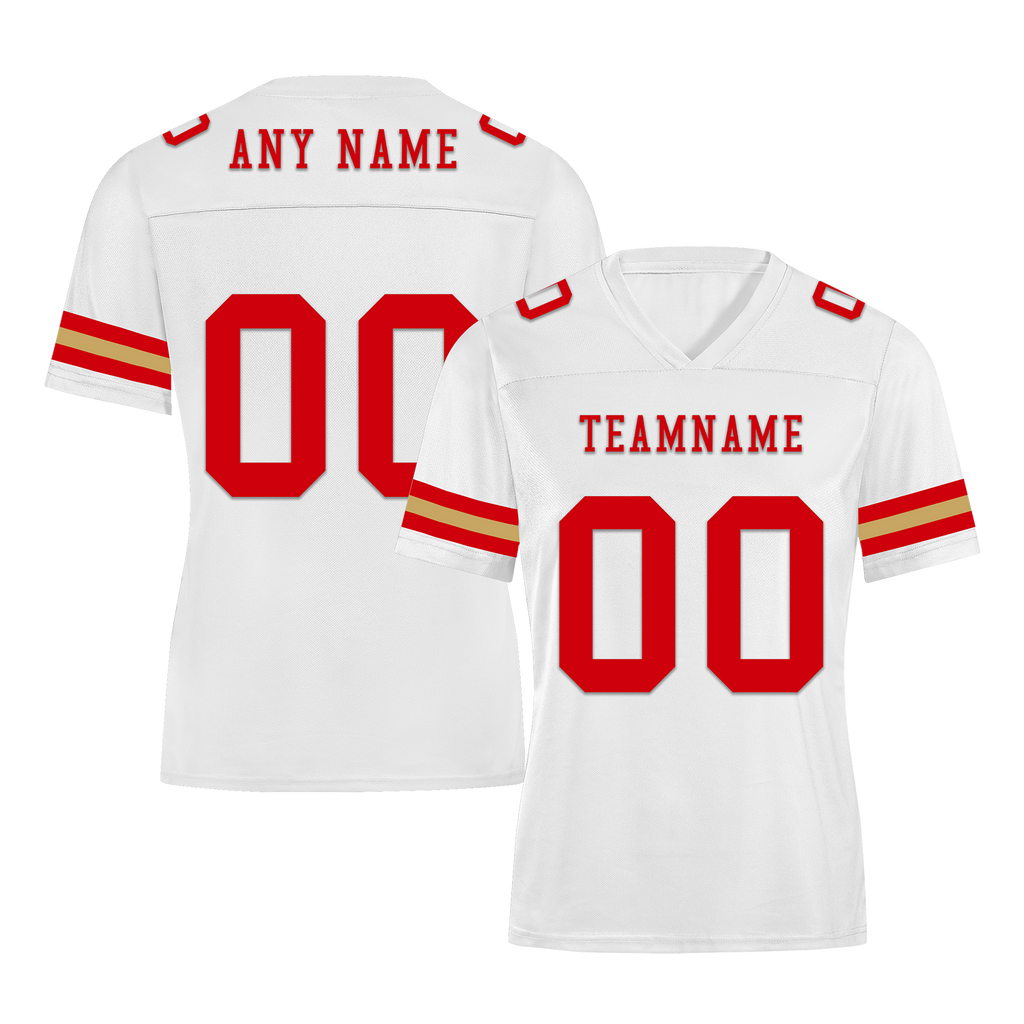 Custom White Classic Style Personalized Authentic Football Jersey FBJ02-bd0a70ac
