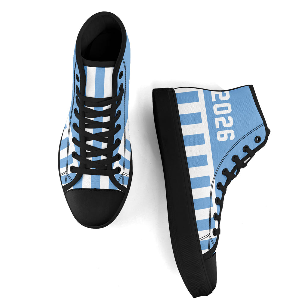 Custom 2026 World Cup Argentina Sneakers DIY Country Flag Running Shoes Lightweight Sport Shoes Gift for Football Fans Personalized Team Name and Logo FN024-F027093-4