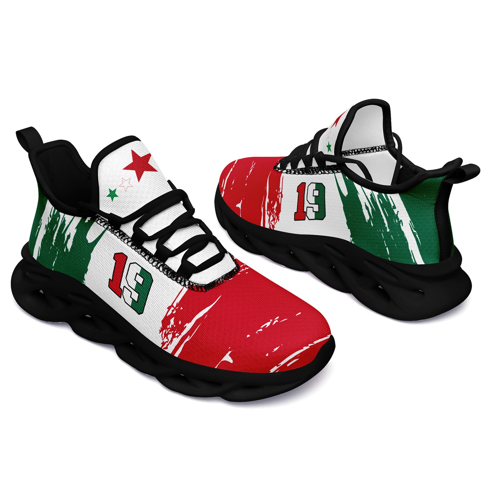 Custom 2026 World Cup Mexico Sneakers DIY Country Flag Running Shoes Lightweight Sport Shoes Gift for Football Fans Personalized Team Name and Logo FN003-F023078-1