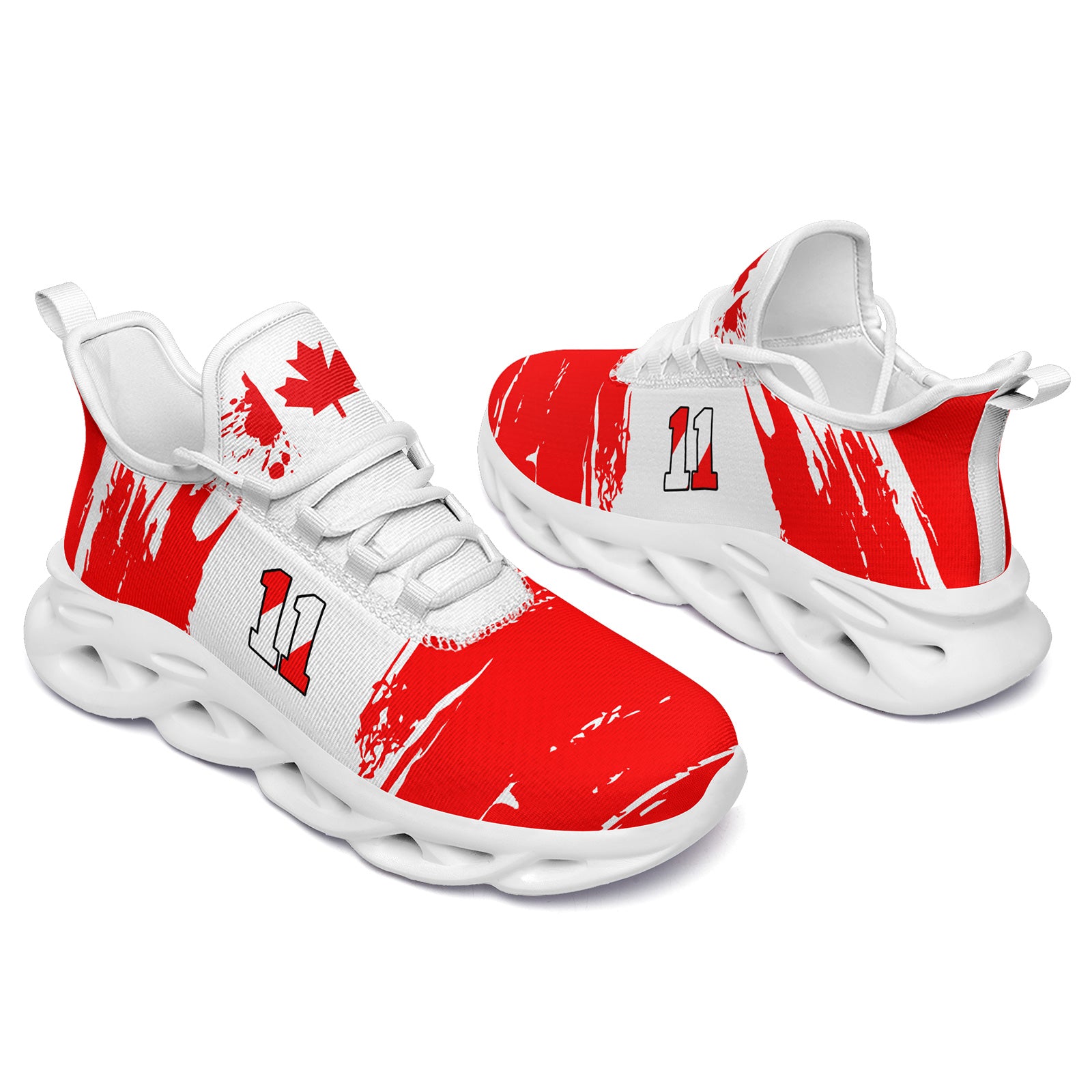 Custom 2026 World Cup Canada Sneakers DIY Country Flag Running Shoes Lightweight Sport Shoes Gift for Football Fans Personalized Team Name and Logo FN003-F023079-6