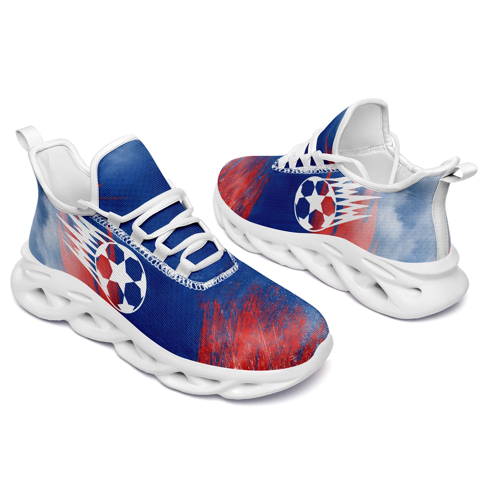Custom France 2026 World Cup Sneakers DIY Country Flag Running Shoes Lightweight Sport Shoes Gift for Football Fans Personalized Team Name and Logo FN003-F025037-1