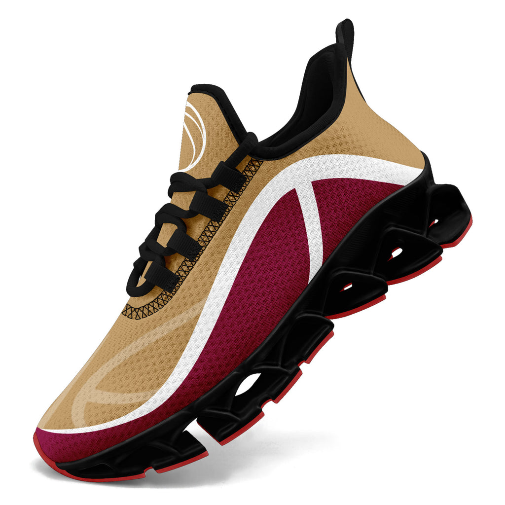 Custom Red Gold Maxsoul Shoes Personalized Sneaker FN003XD-D020391-16
